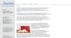 Desktop Screenshot of abator.de