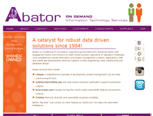 Tablet Screenshot of abator.com